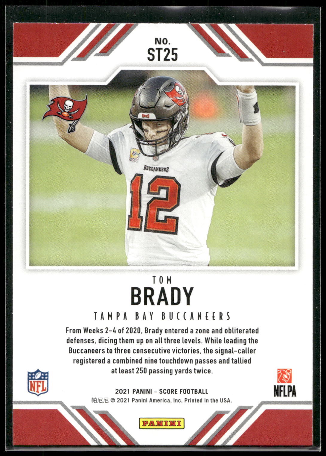 2021 Score #ST25 Tom Brady Score Team