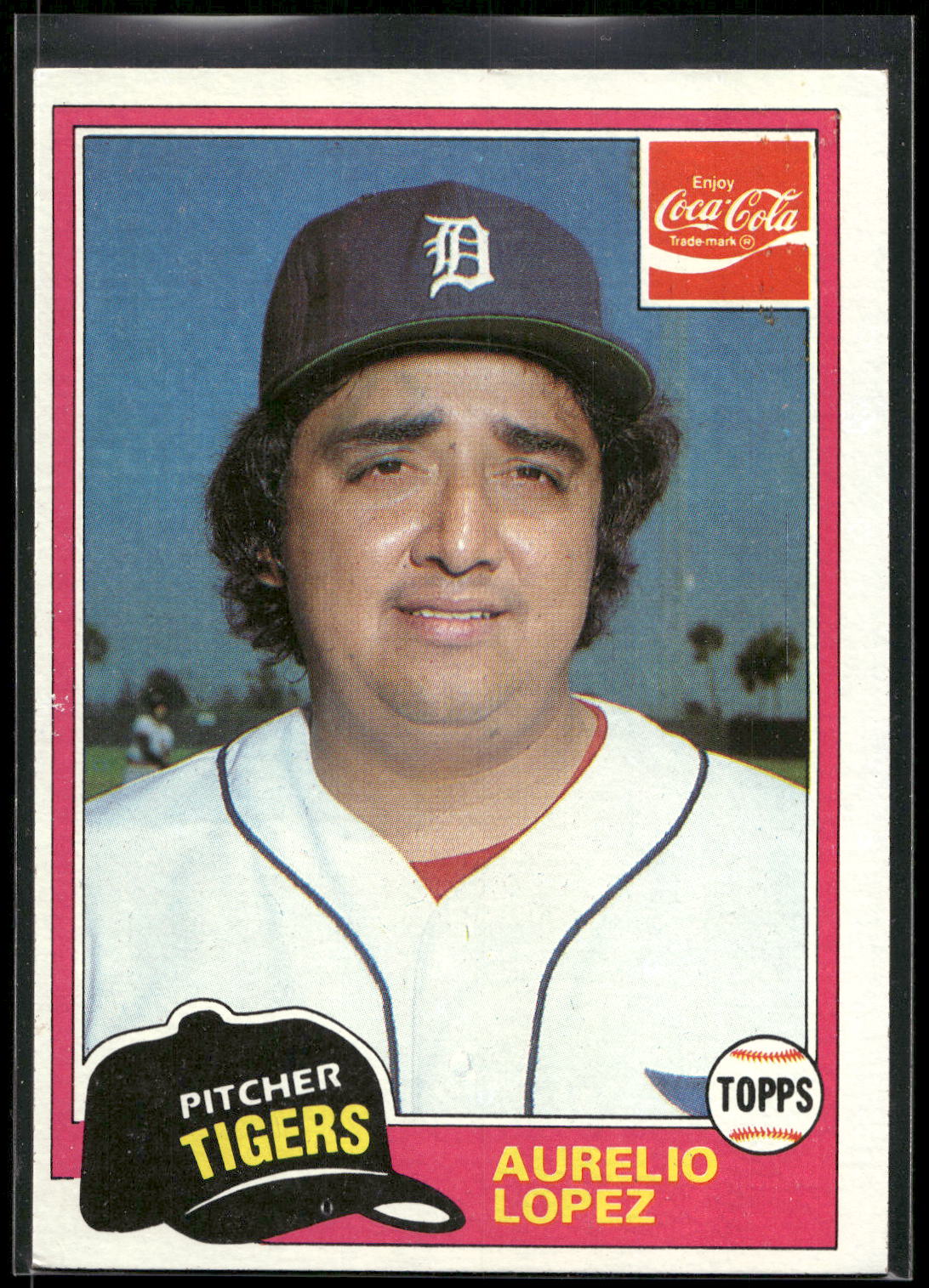 1981 Topps Coca-Cola Detroit Tigers #5 Aurelio Lopez