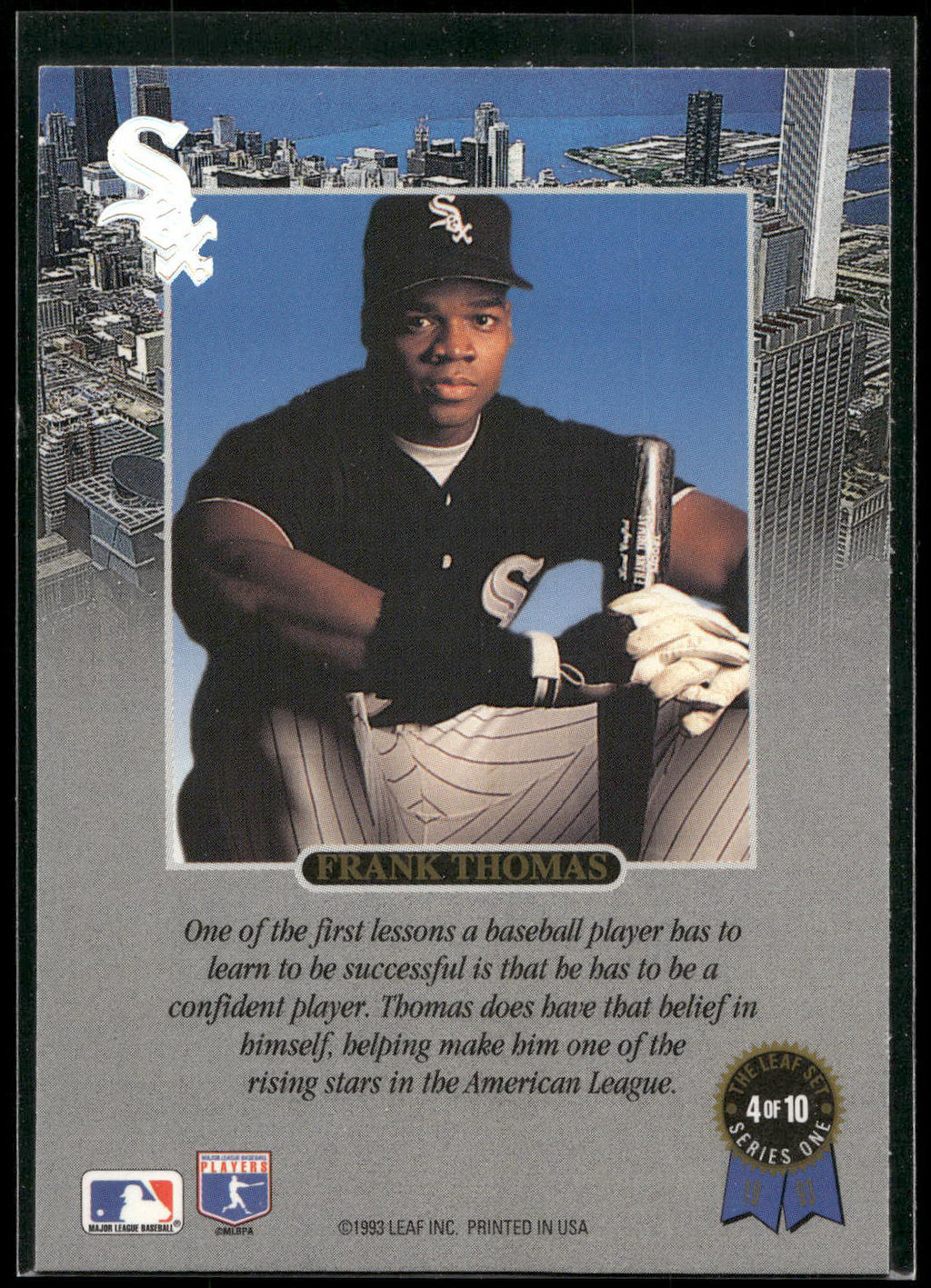 1993 Leaf #4 Frank Thomas Frank Thomas