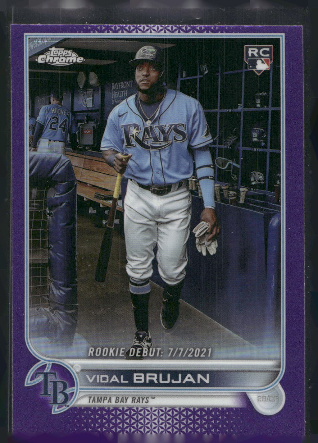 2022 Topps Update #US8 Vidal Brujan Purple