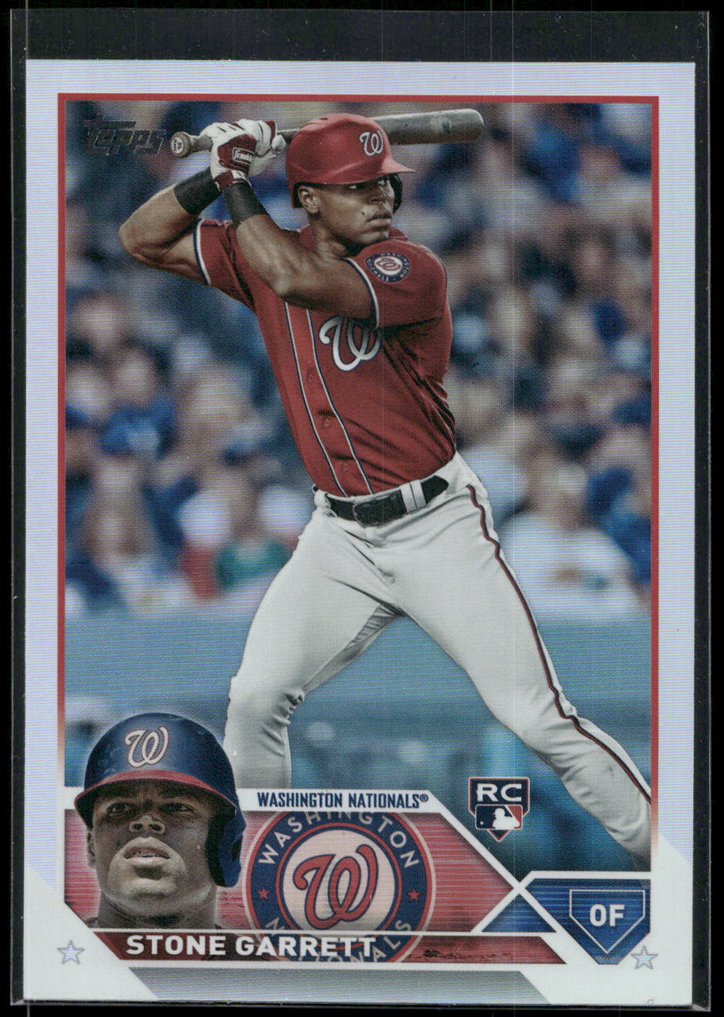 2023 Topps #498 Stone Garrett Rainbow Foil