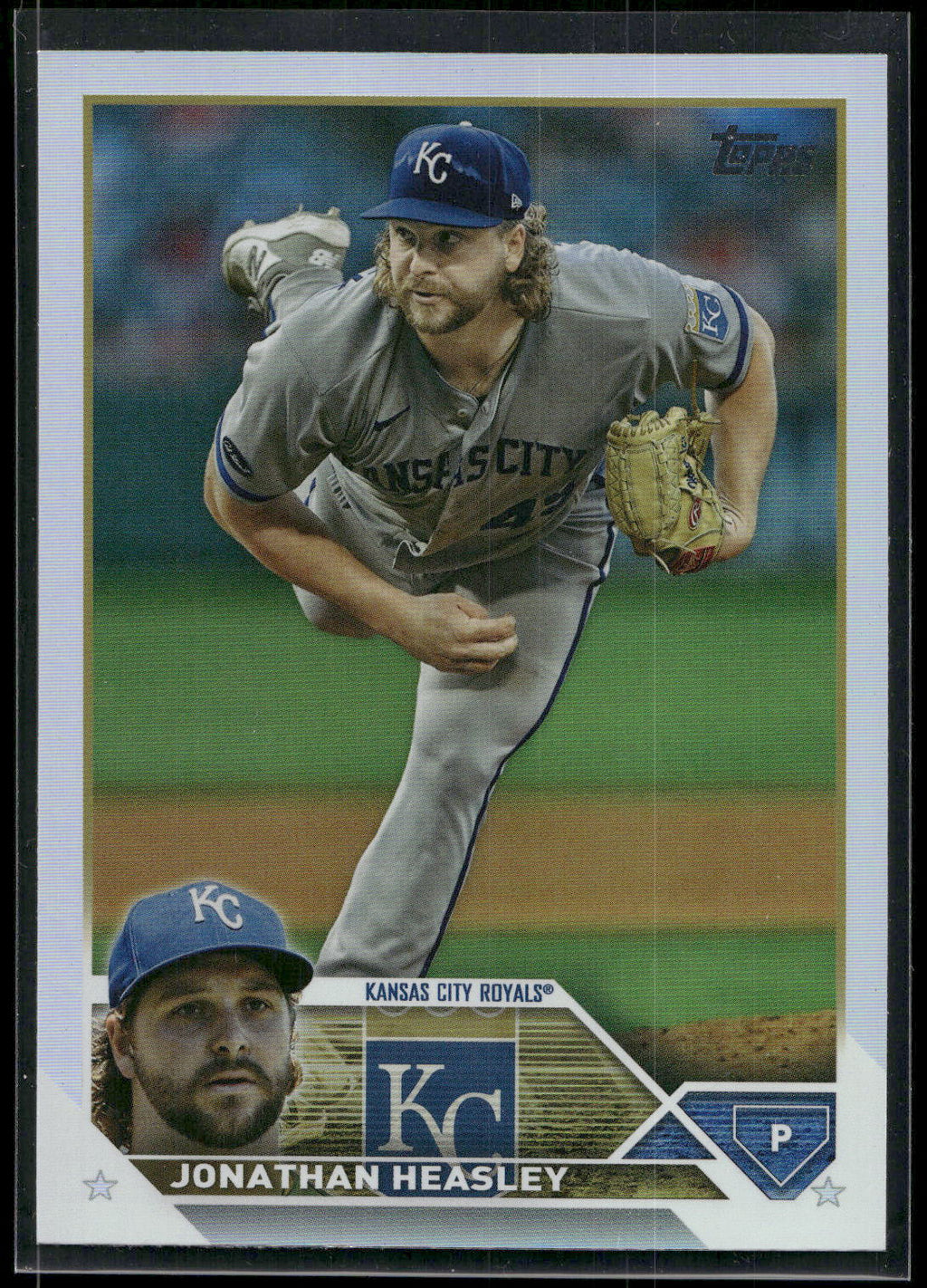 2023 Topps #346 Jonathan Heasley Rainbow Foil