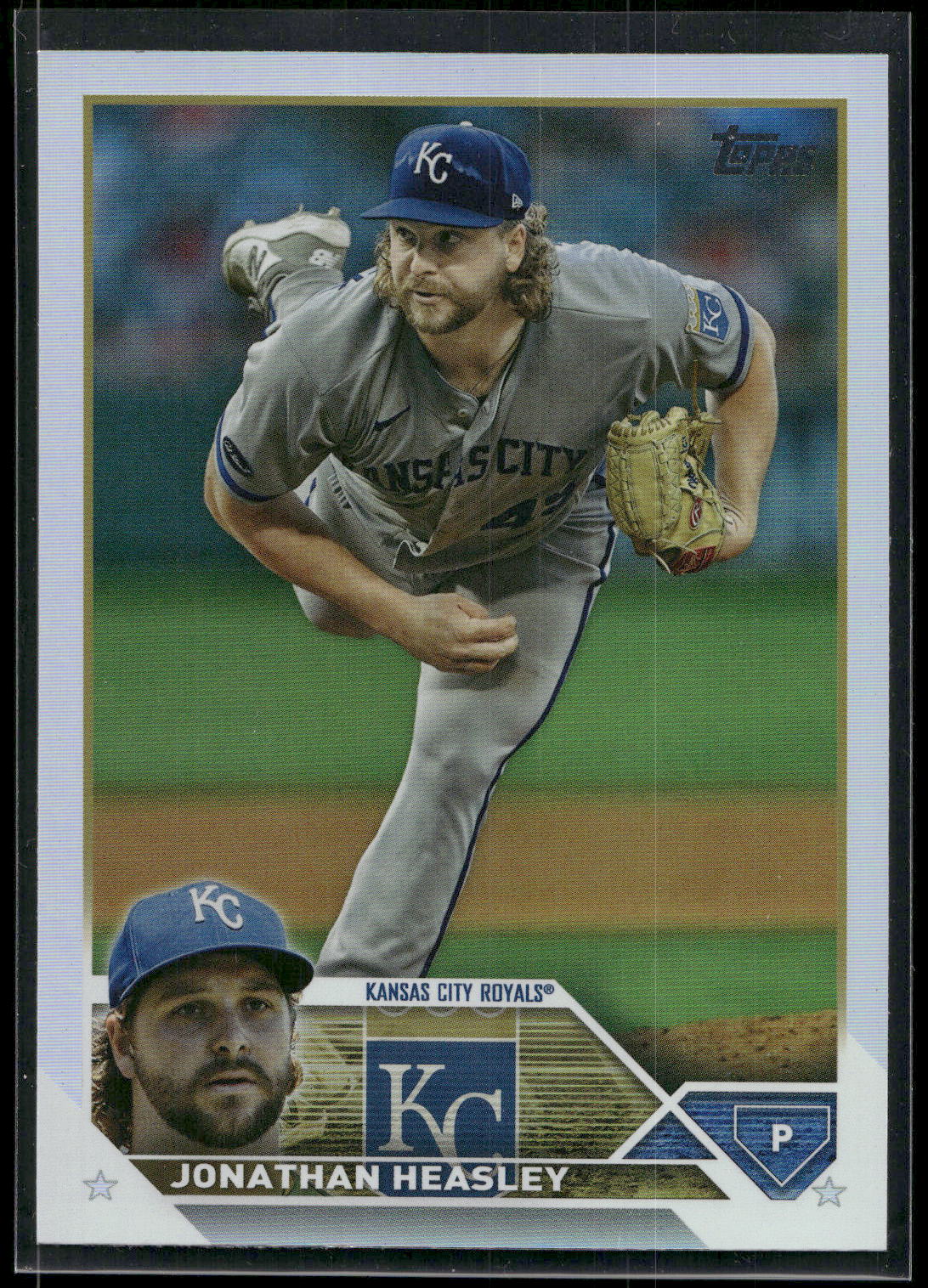 2023 Topps #346 Jonathan Heasley Rainbow Foil