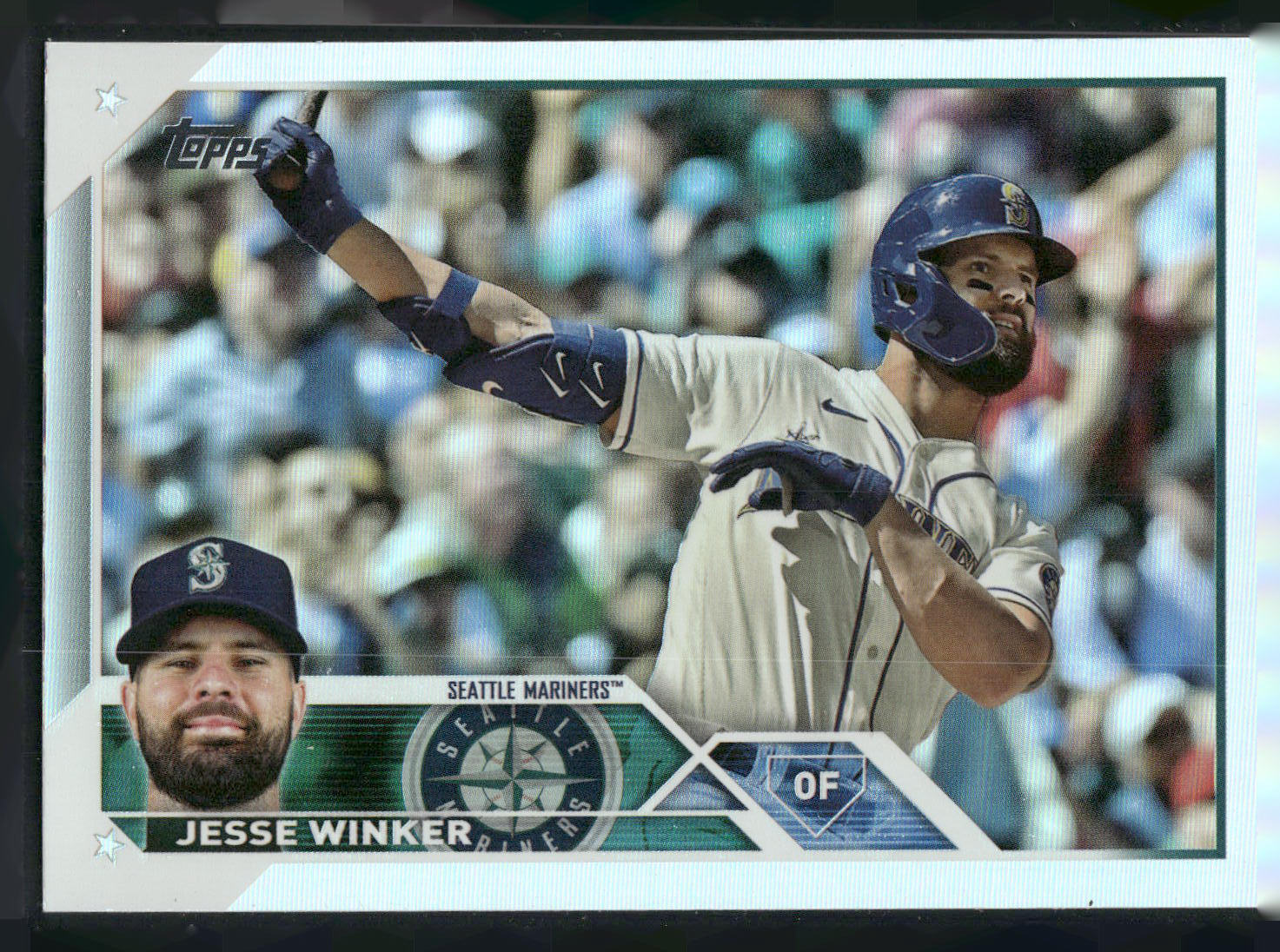 2023 Topps #306 Jesse Winker Rainbow Foil