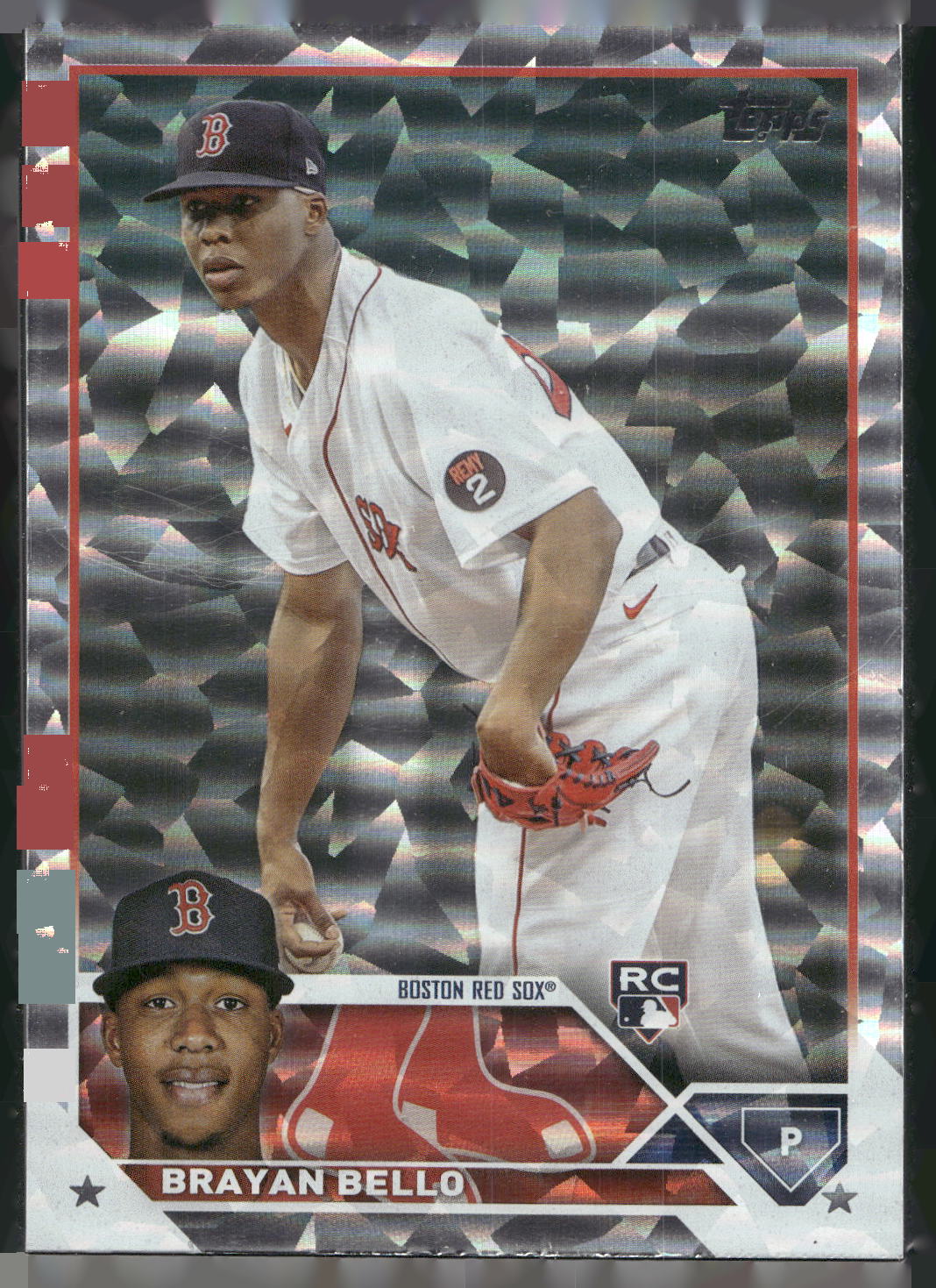 2023 Topps #185 Brayan Bello Silver Pattern Foilboard