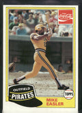 1981 Topps Coca-Cola Pittsburgh Pirates #3 Mike Easler