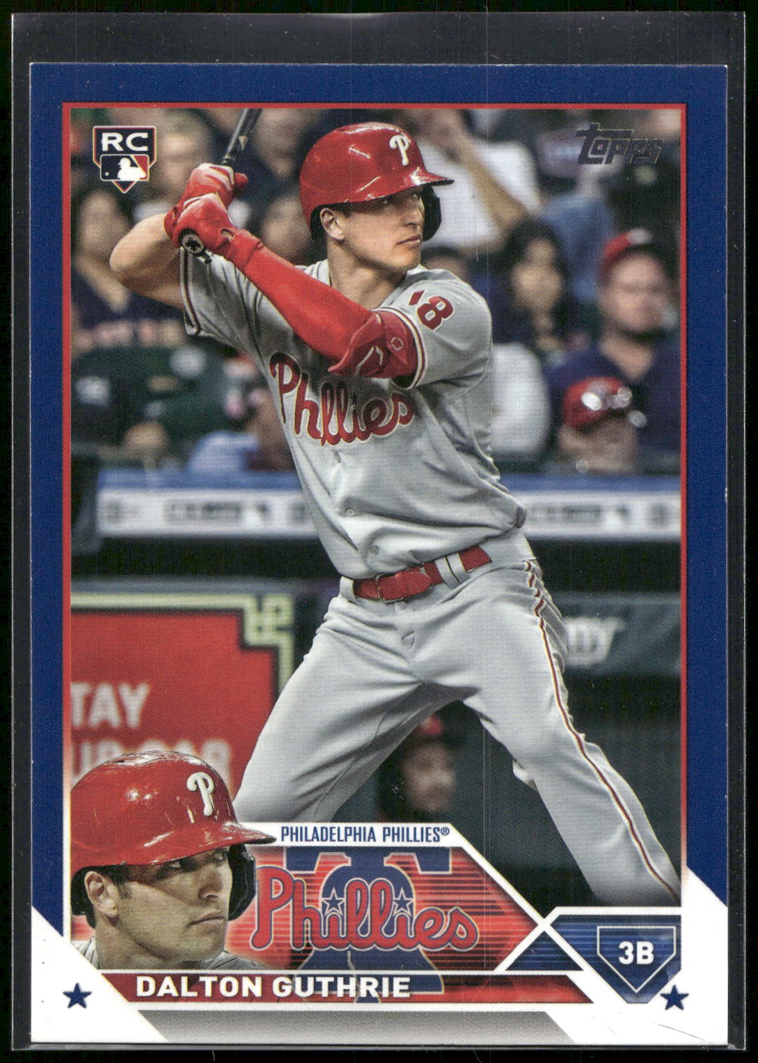 2023 Topps #398 Dalton Guthrie Royal Blue