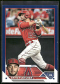 2023 Topps #636 David Fletcher Royal Blue