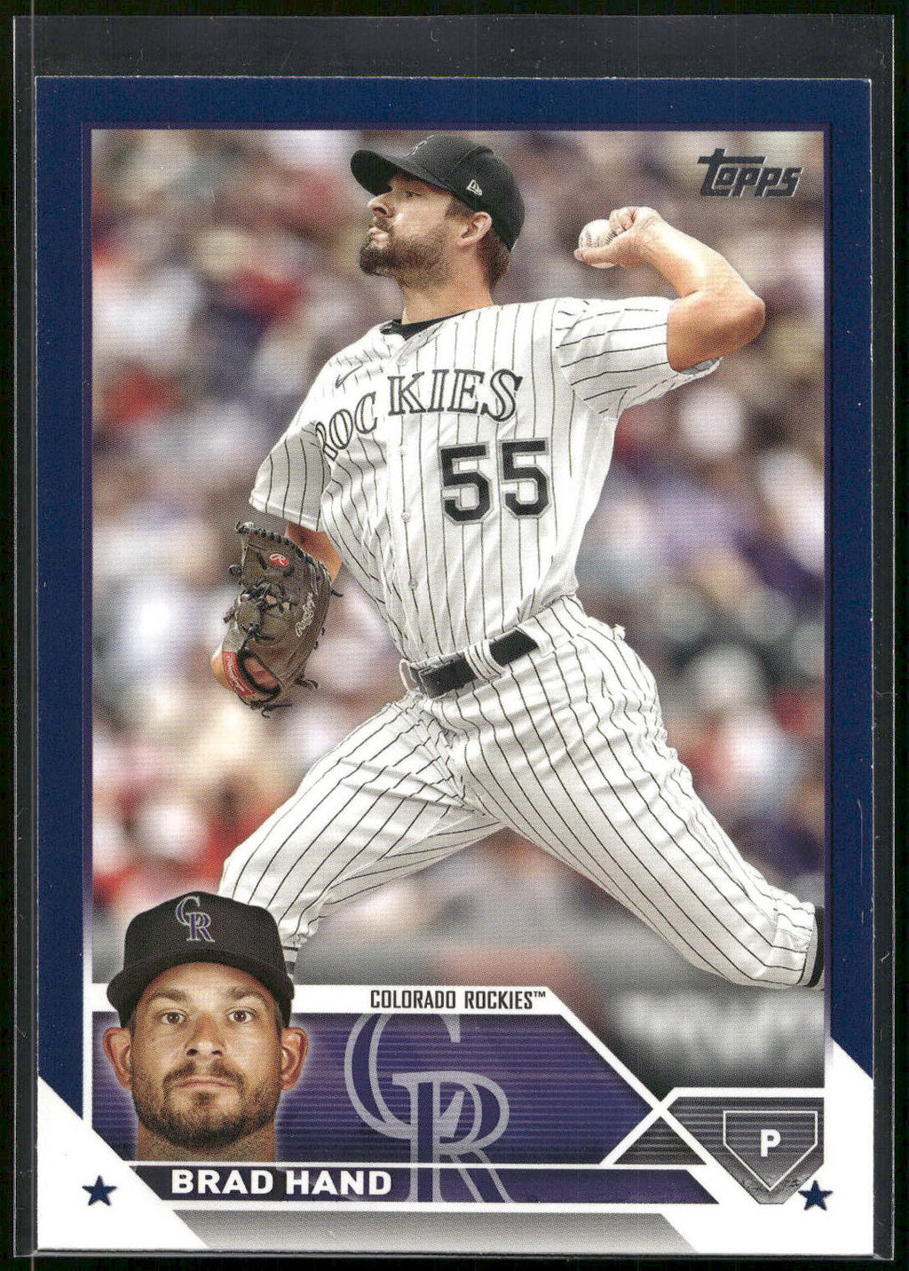 2023 Topps Update #US155 Brad Hand Royal Blue