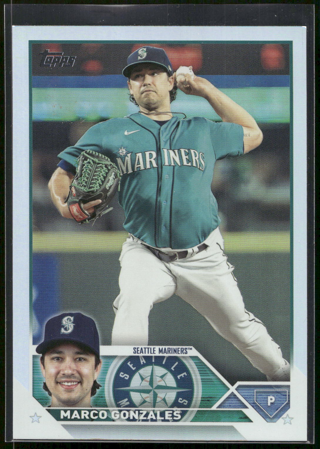 2023 Topps #144 Marco Gonzales Rainbow Foil