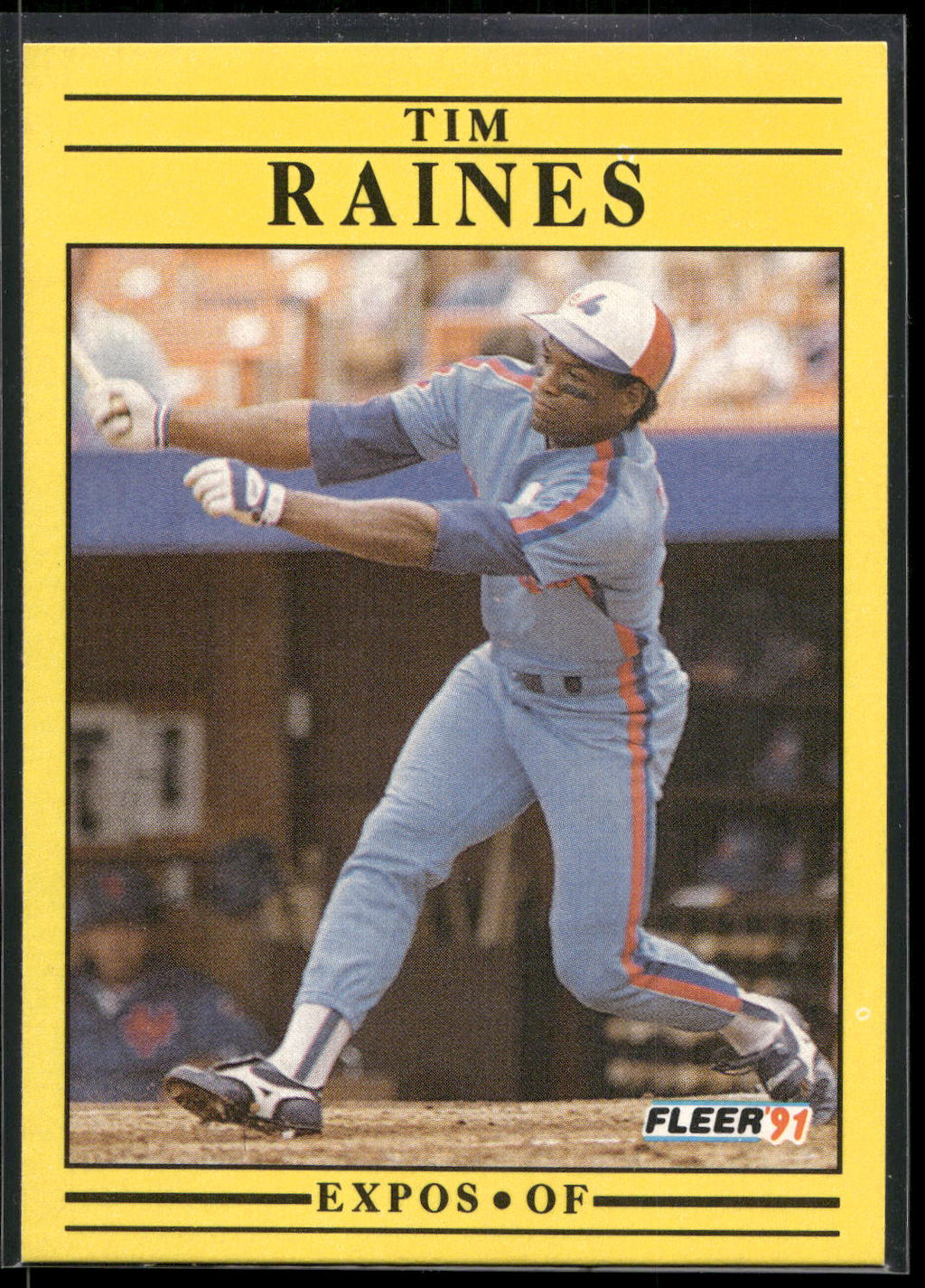 1991 Fleer #244 Tim Raines