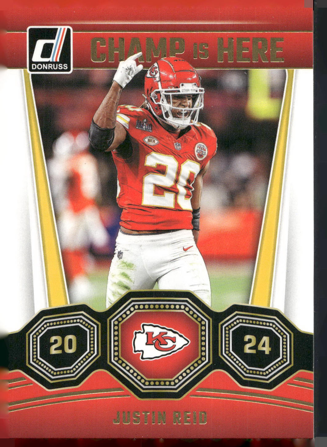 2024 Donruss #13 Justin Reid Champ is Here