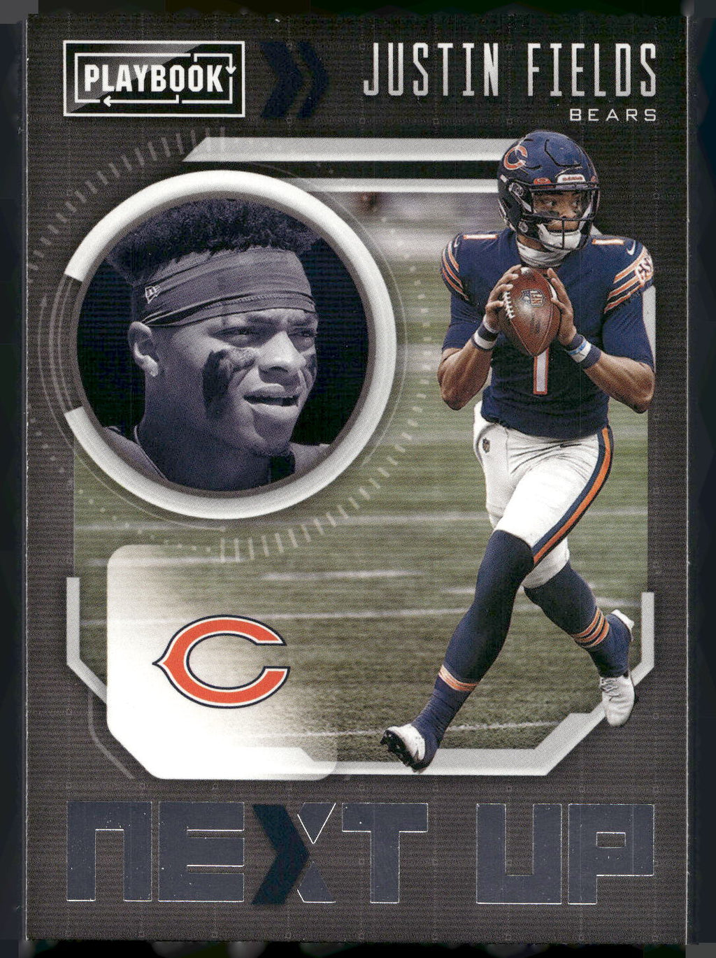 2021 Panini Playbook #NXT-JFI Justin Fields Next Up
