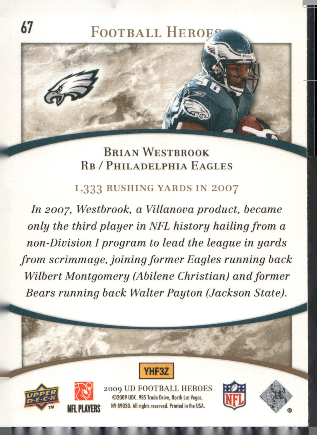 2009 Upper Deck Heroes #67 Brian Westbrook