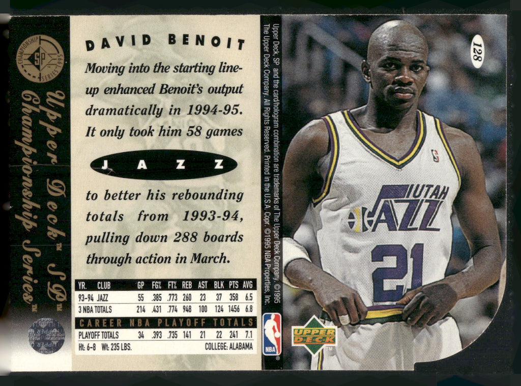 1994-95 SP Championship #128 David Benoit