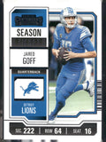 2023 Panini Contenders #35 Jared Goff Season Ticket Retail
