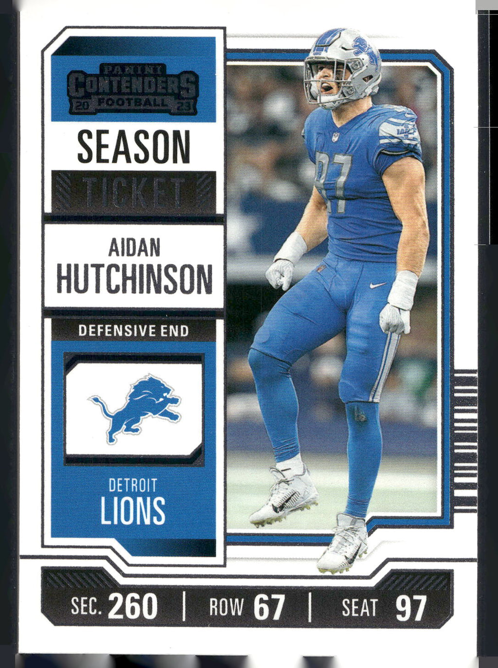 2023 Panini Contenders #33 Aidan Hutchinson Season Ticket Retail
