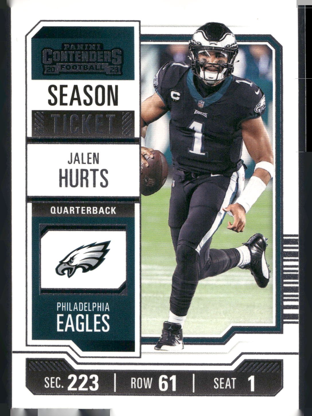 2023 Panini Contenders #81 Jalen Hurts Season Ticket Retail
