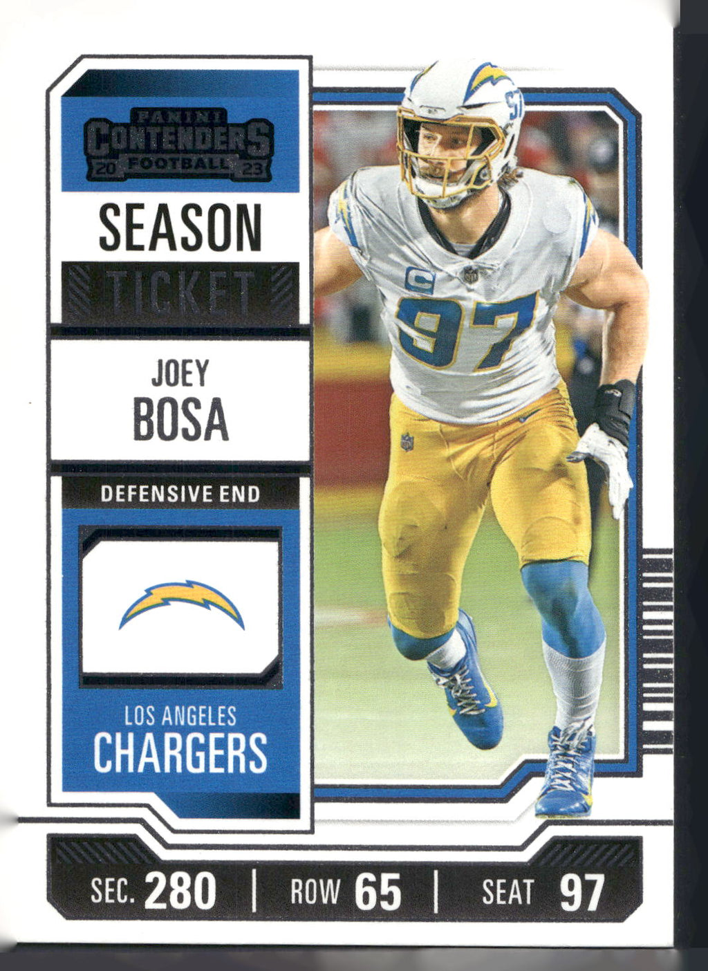 2023 Panini Contenders #58 Joey Bosa Season Ticket Retail