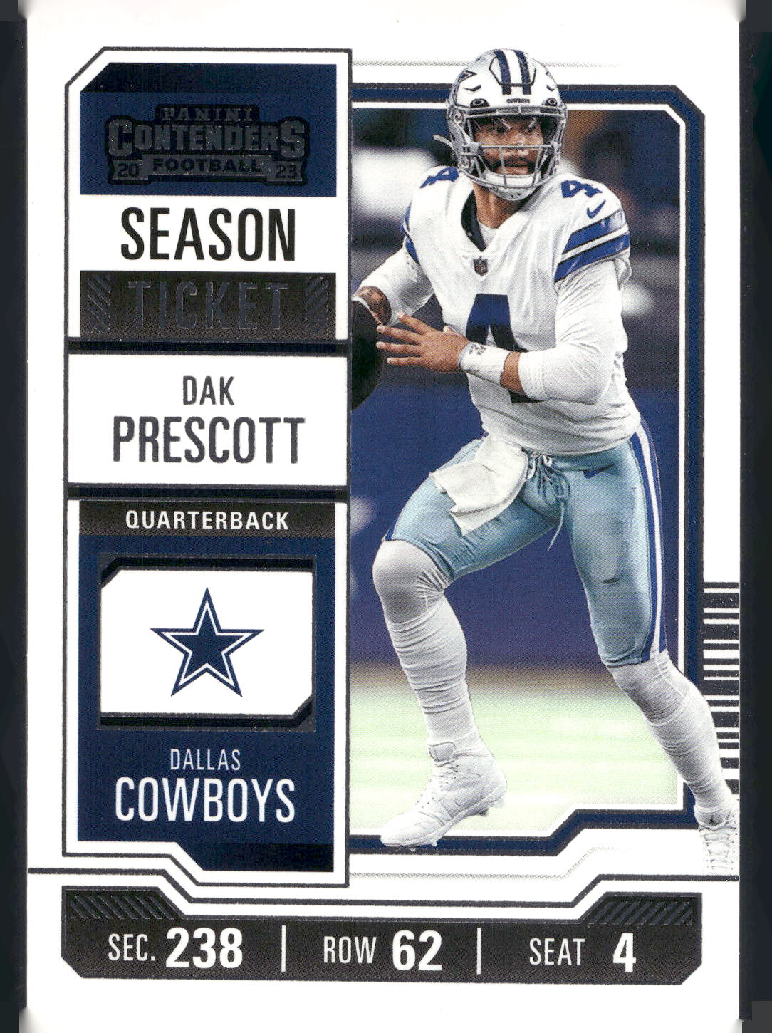 2023 Panini Contenders #28 Dak Prescott Season Ticket Retail