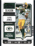 2023 Panini Contenders #36 Aaron Jones Season Ticket Retail