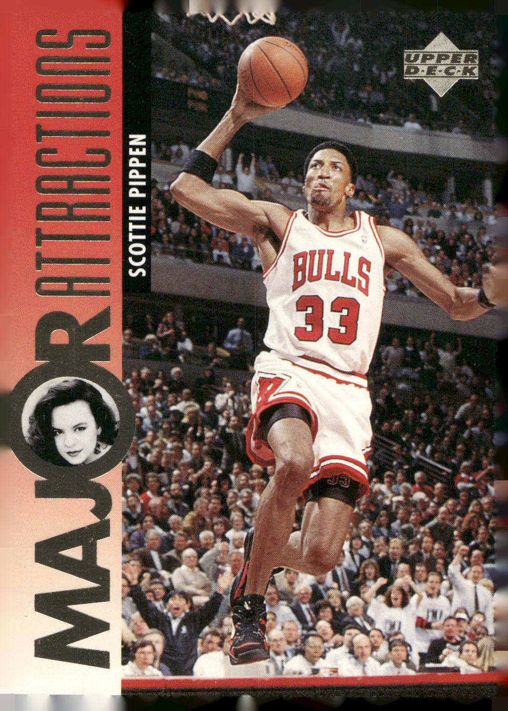 1995-96 Upper Deck #338 Scottie Pippen / Jenna Von Oy MA