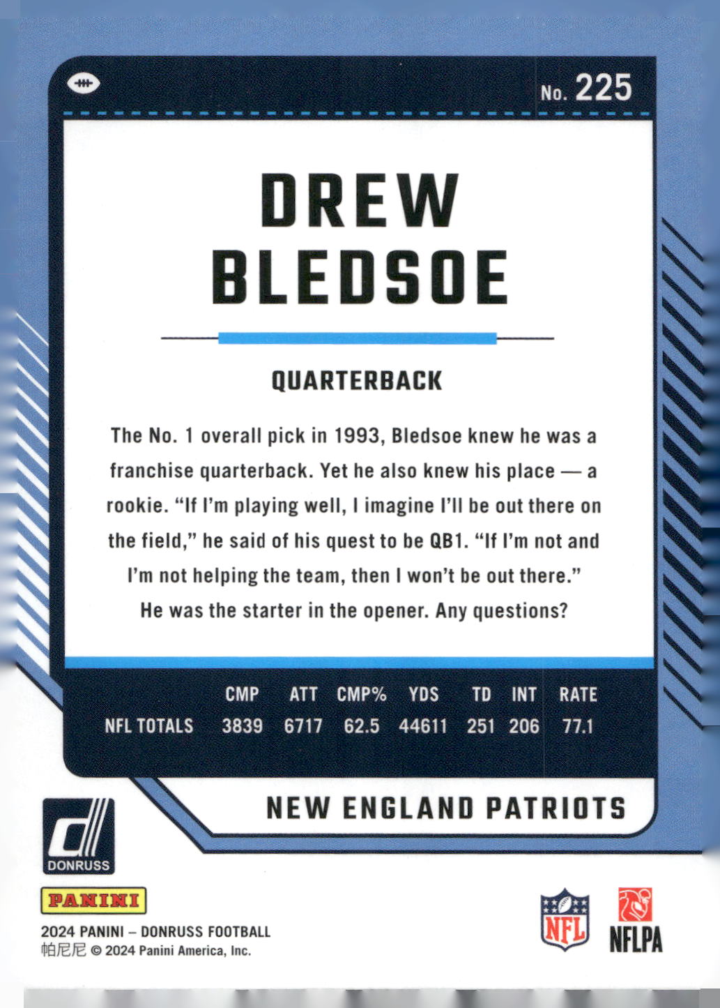2024 Donruss #225 Drew Bledsoe