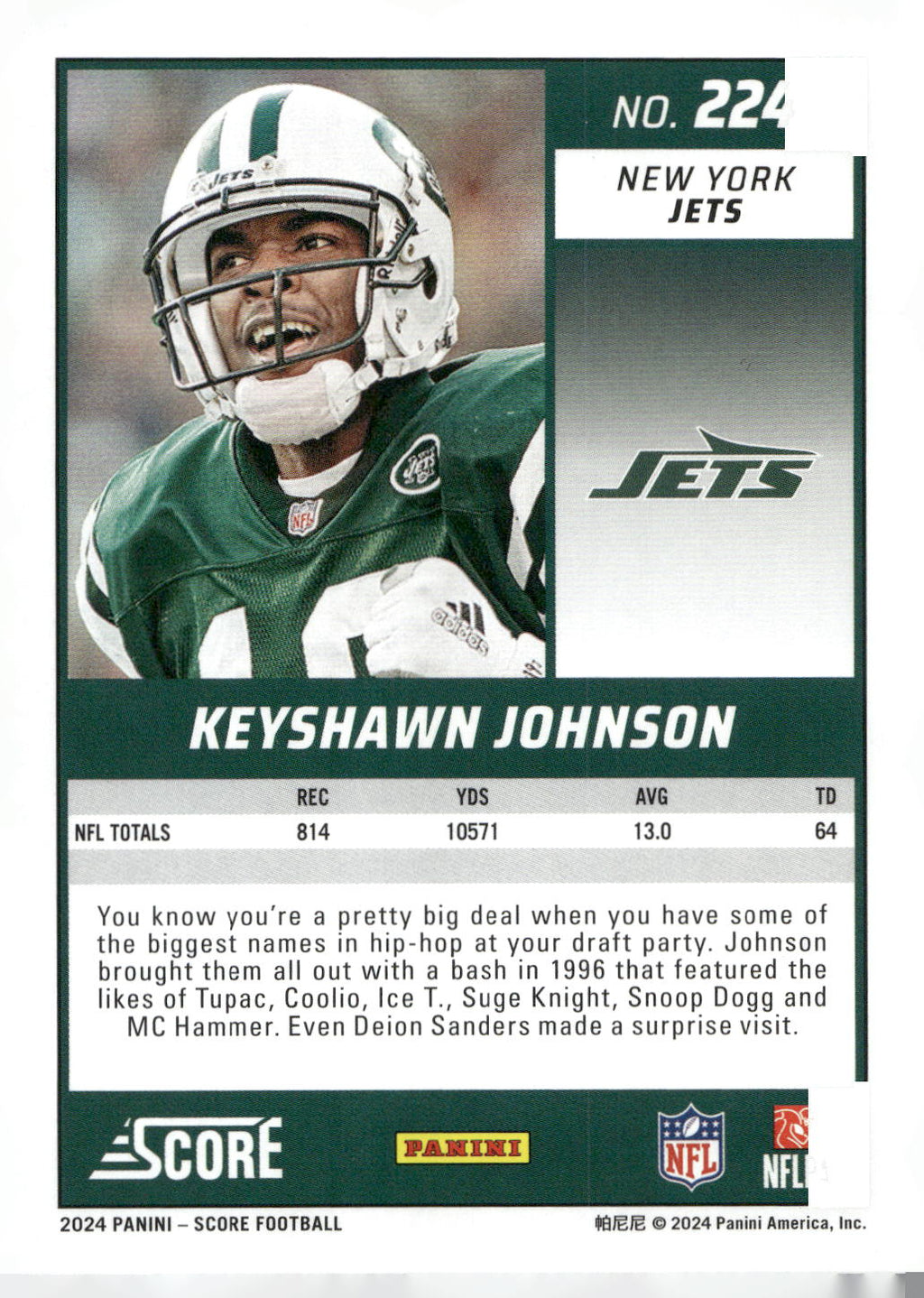2024 Score #224 Keyshawn Johnson