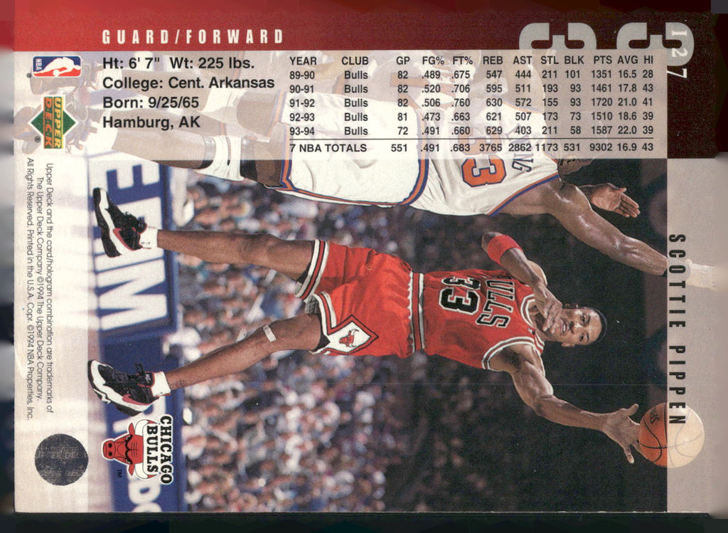 1994-95 Upper Deck #127 Scottie Pippen