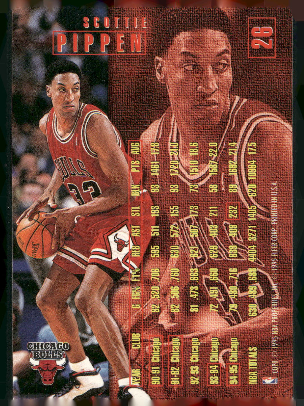 1995-96 Fleer #26 Scottie Pippen