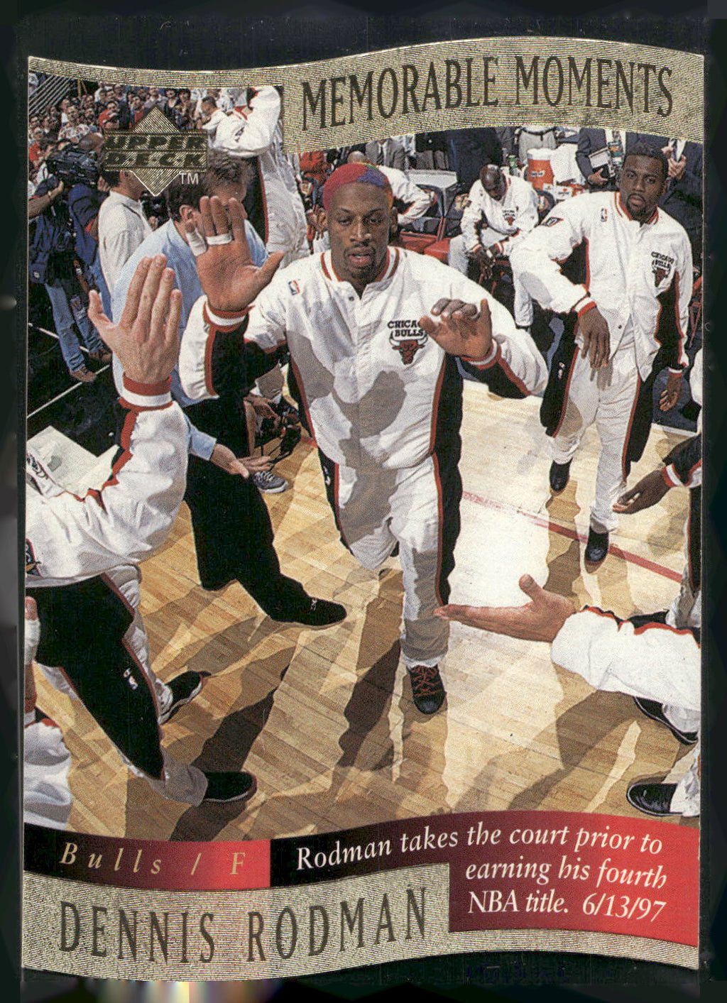 1997-98 Collector's Choice #10 Dennis Rodman Memorable Moments
