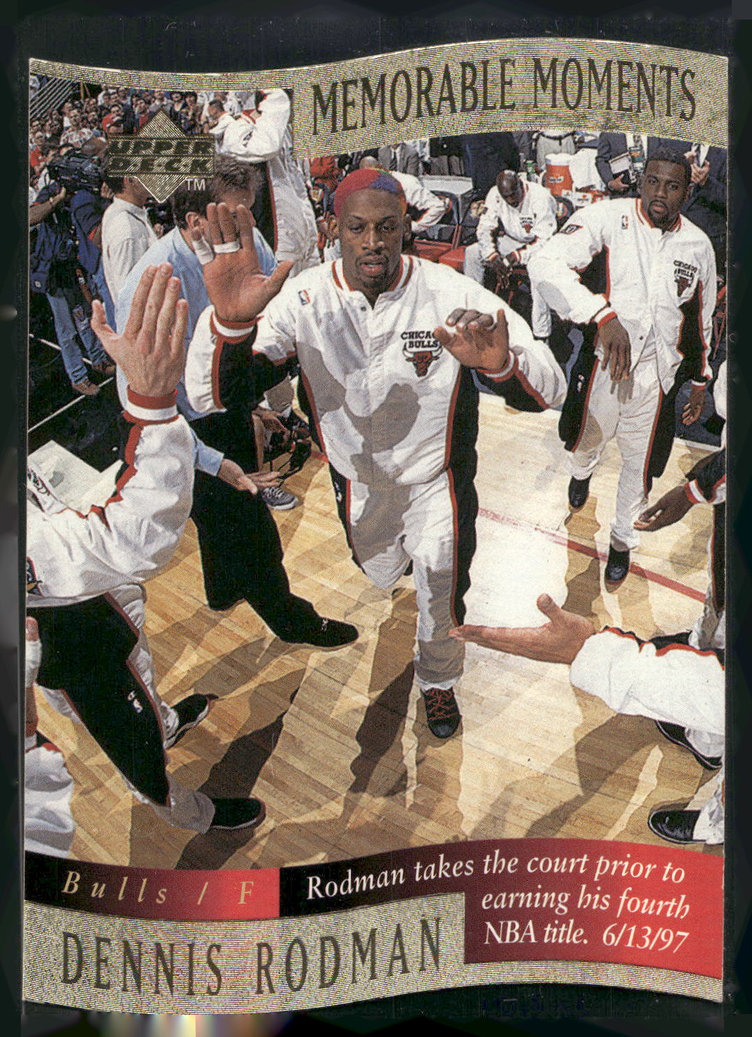 1997-98 Collector's Choice #10 Dennis Rodman Memorable Moments