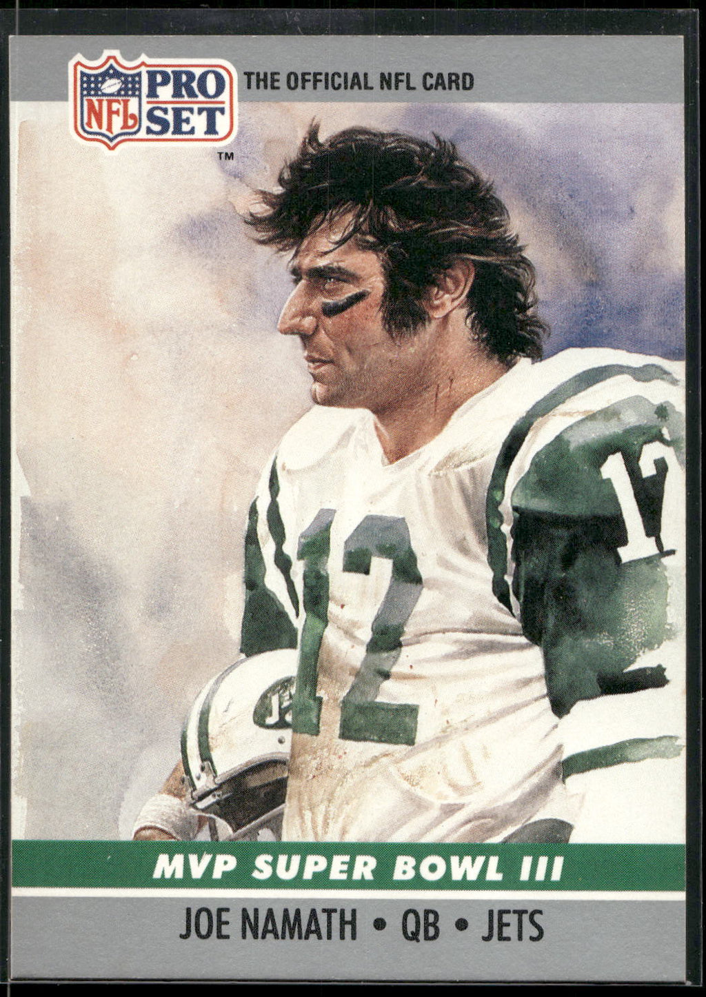 1990 Pro Set #3 Joe Namath Super Bowl MVP Collectibles