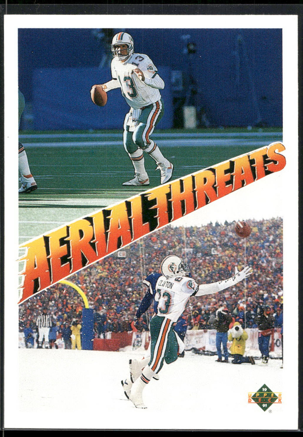 1991 Upper Deck #34 Dan Marino / Mark Clayton