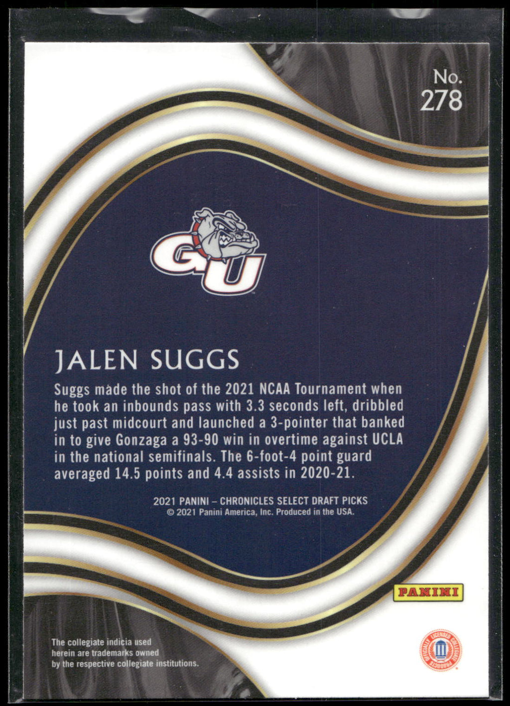 2021 Panini Chronicles Draft Picks #278 Jalen Suggs
