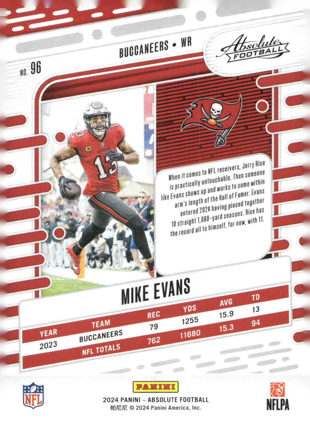 2024 Panini Absolute #96 Mike Evans Retail
