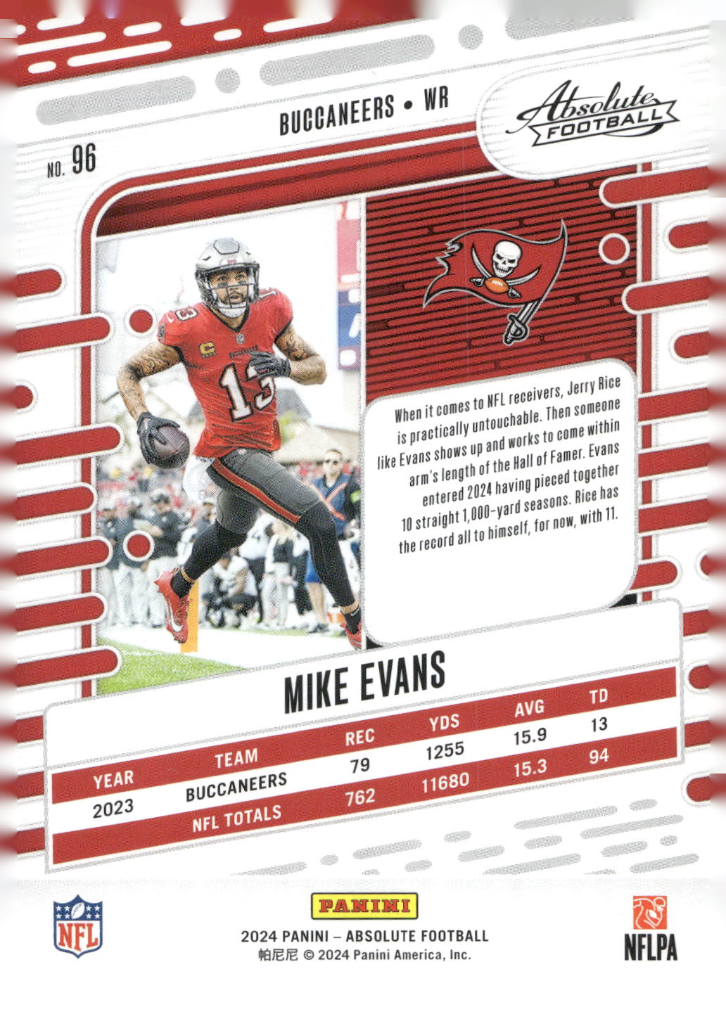 2024 Panini Absolute #96 Mike Evans Retail