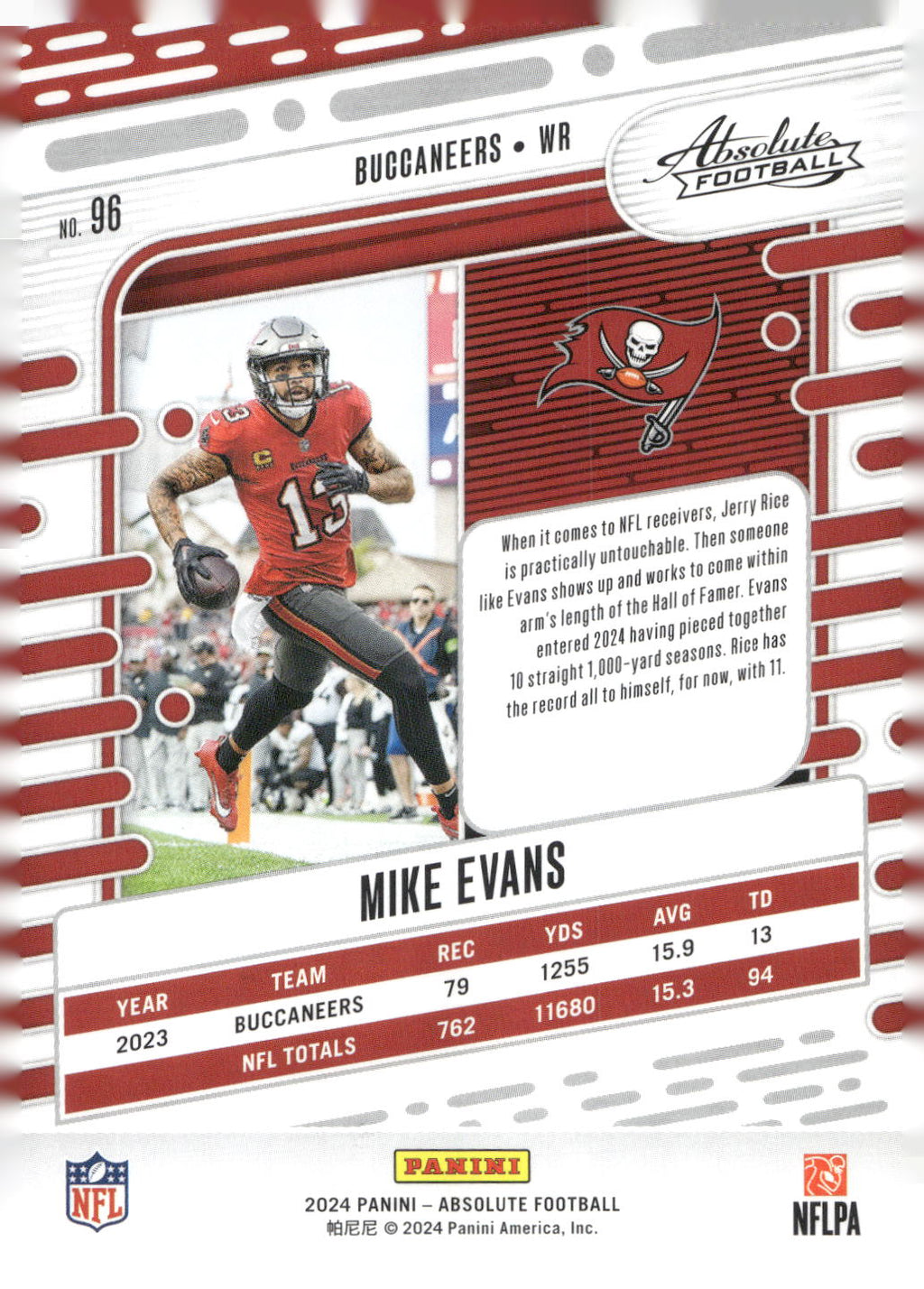 2024 Panini Absolute #96 Mike Evans Retail