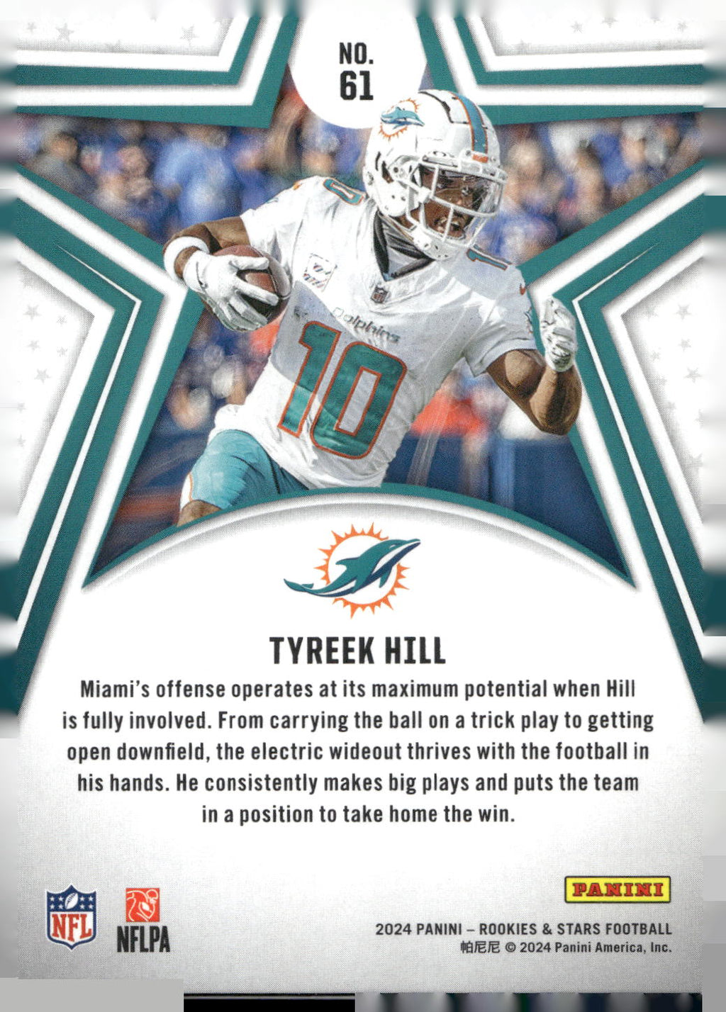 2024 Panini Rookies & Stars #61 Tyreek Hill