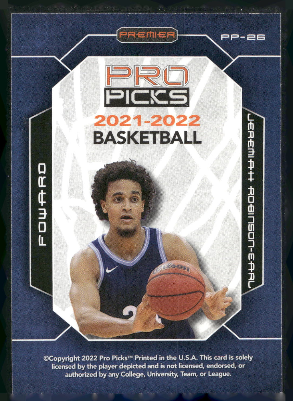 2021-22 Pro Picks Premier #PP-26 Jeremiah Robinson-Earl