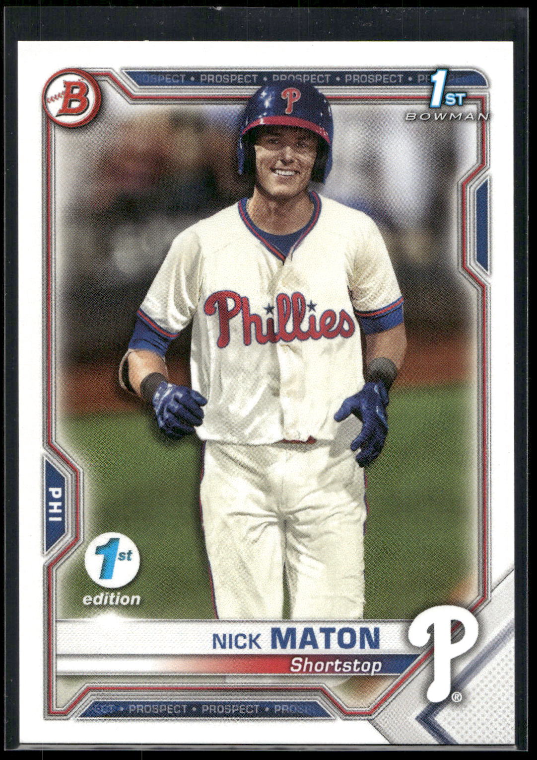 2021 Bowman 1st Edition #BFE-5 Nick Maton