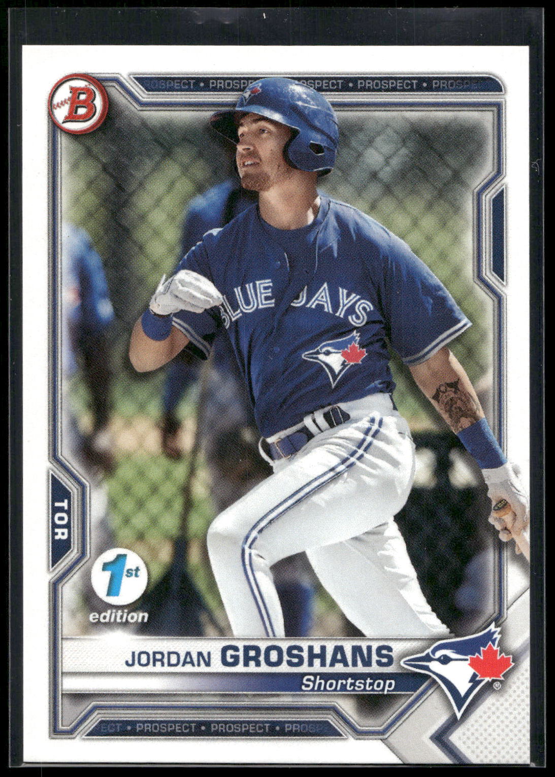 2021 Bowman 1st Edition #BFE-70 Jordan Groshans