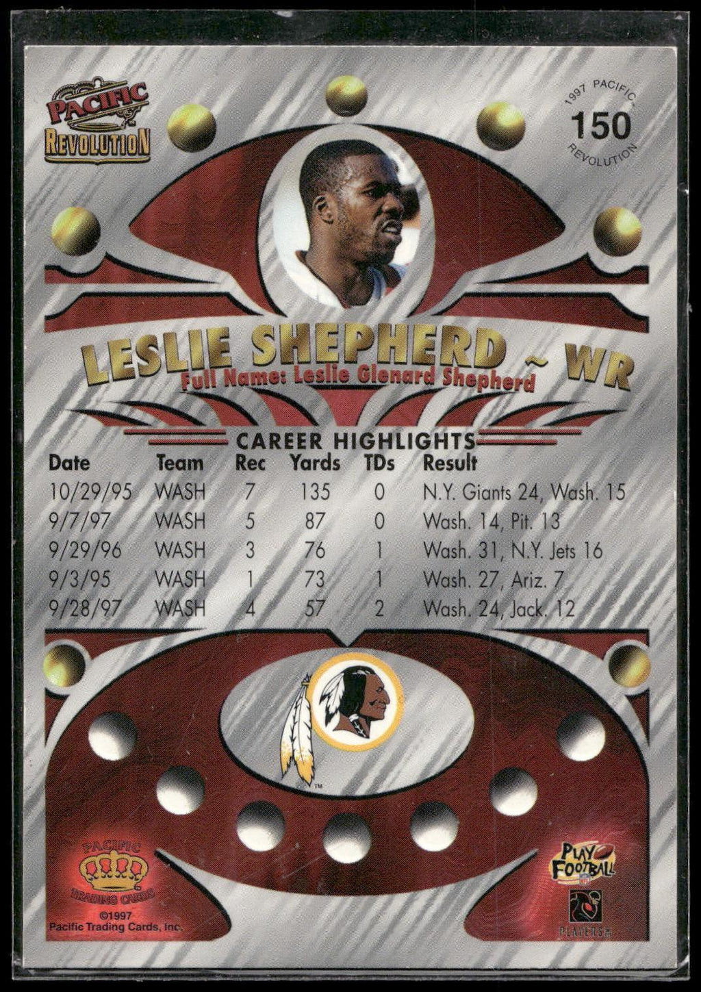 1997 Pacific Revolution #150 Leslie Shepherd