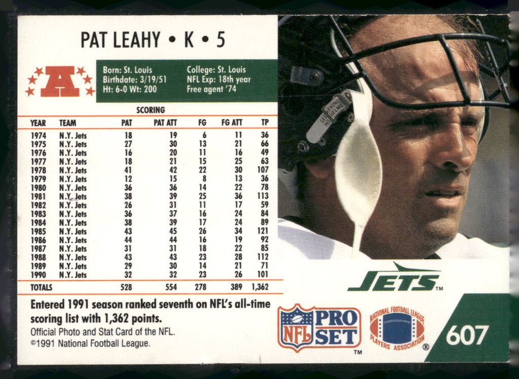 1991 Pro Set #607 Pat Leahy