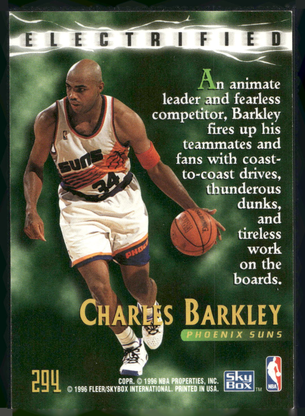 1995-96 SkyBox Premium #294 Charles Barkley