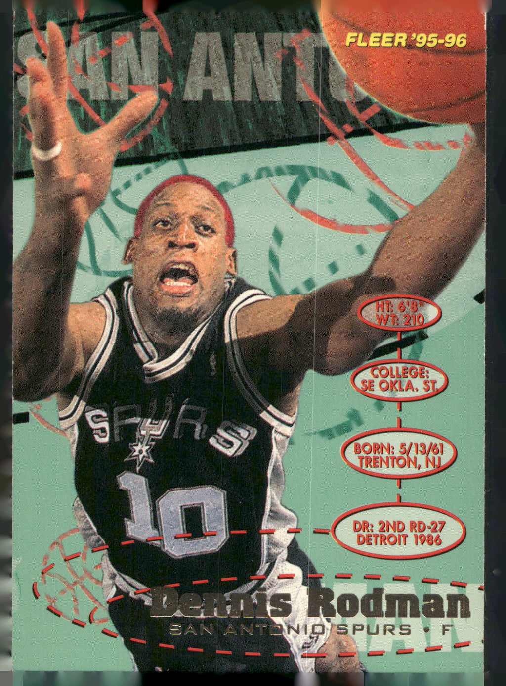 1995-96 Fleer #174 Dennis Rodman