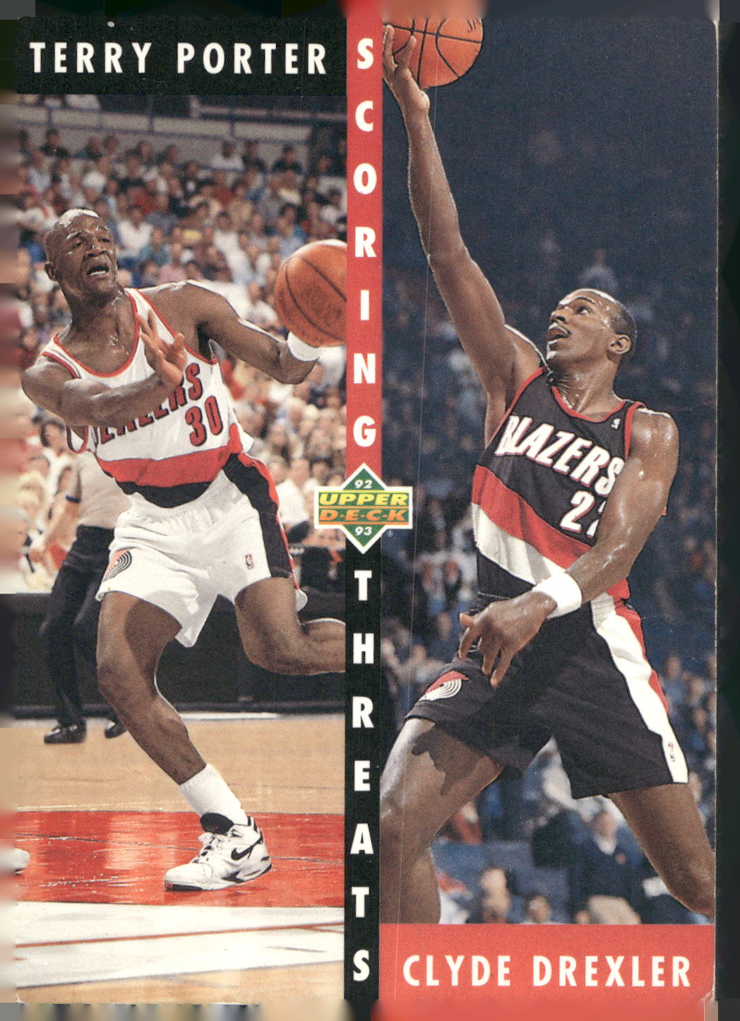 1992-93 Upper Deck #503 Terry Porter / Clyde Drexler
