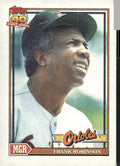 1991 Topps #639 Frank Robinson