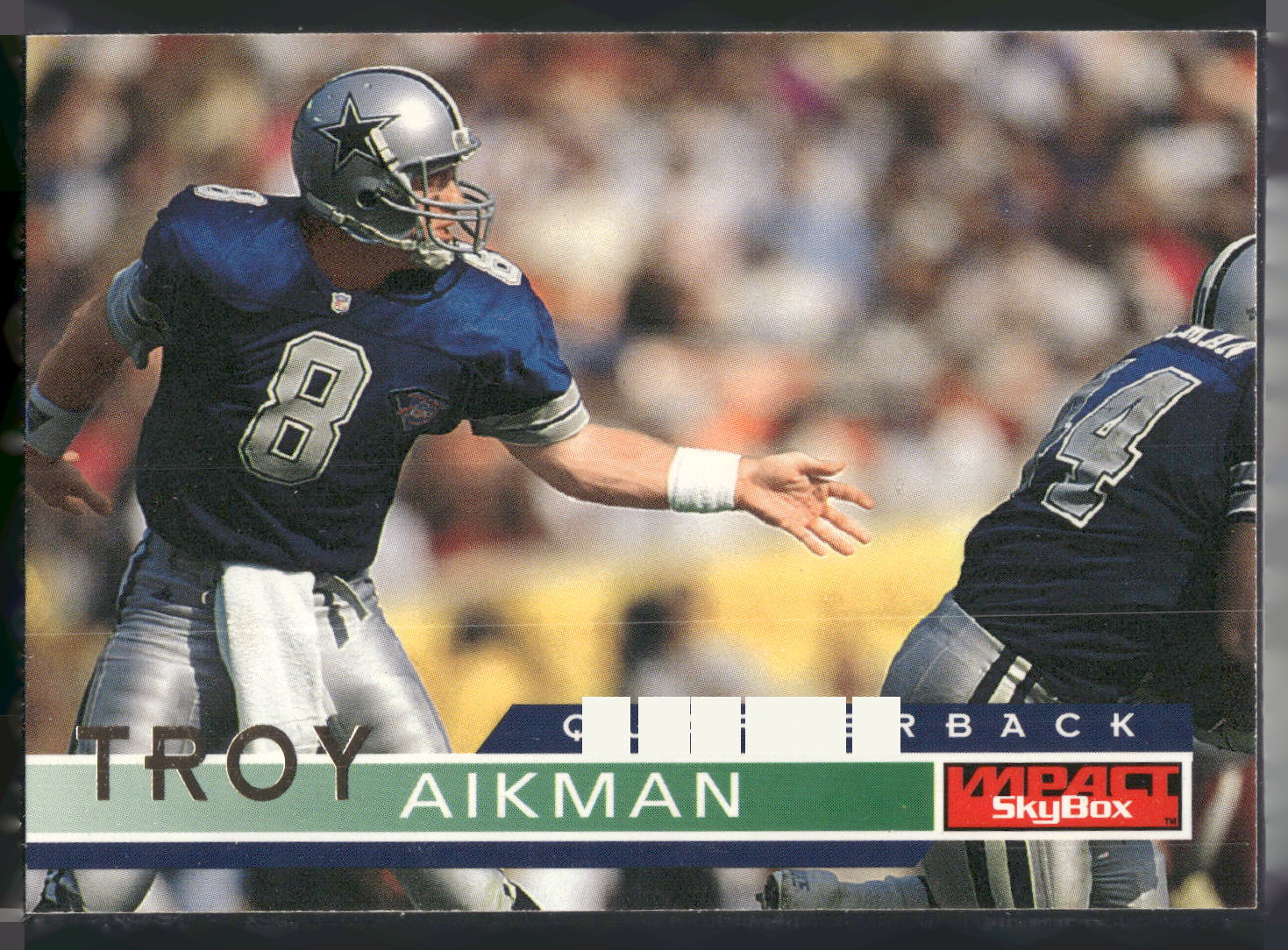 1995 SkyBox Impact #34 Troy Aikman