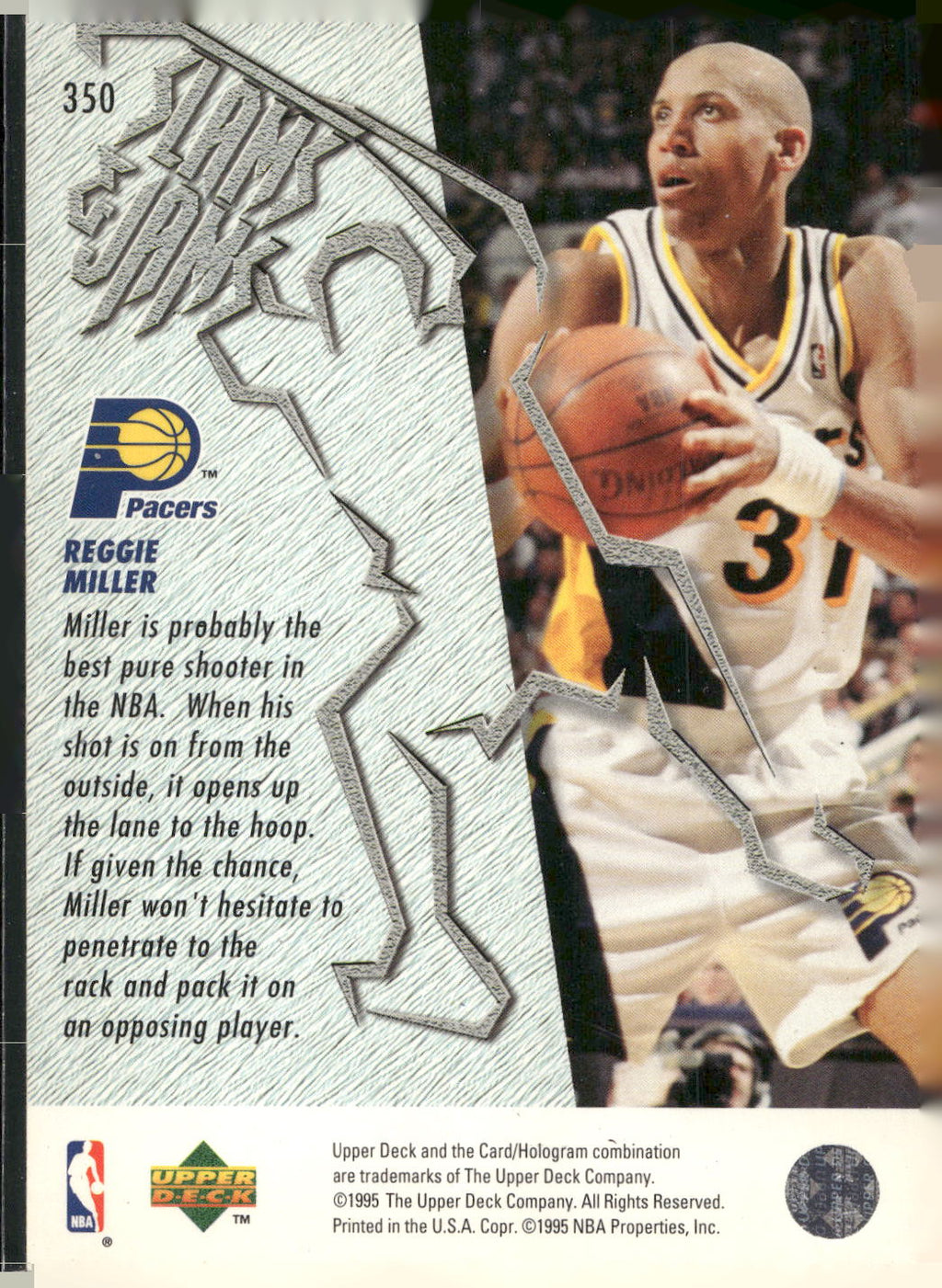 1995-96 Upper Deck #350 Reggie Miller